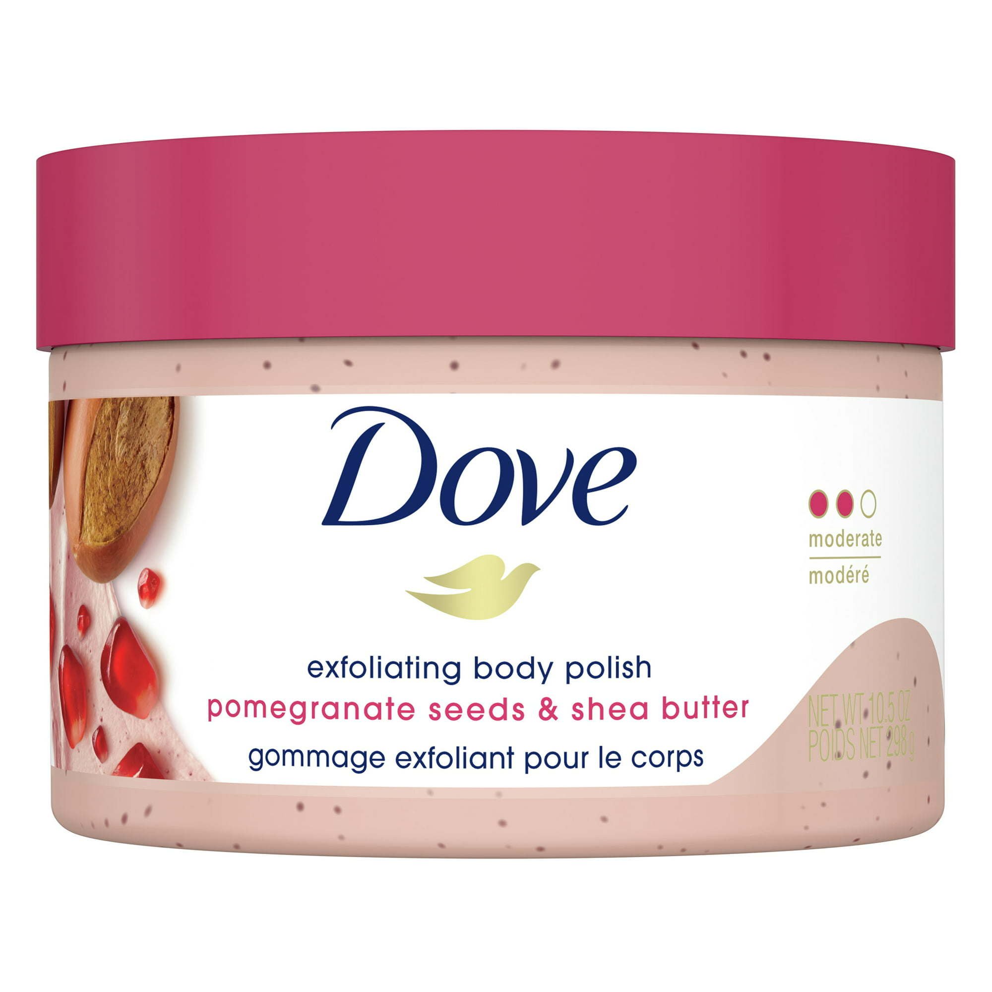 Dove Exfoliating Body Polish Scrub Pomegranate & Shea Butter, 10.5 oz Dove Exfoliating Body Polish Scrub Pomegranate & Shea Butter, 10.5 oz