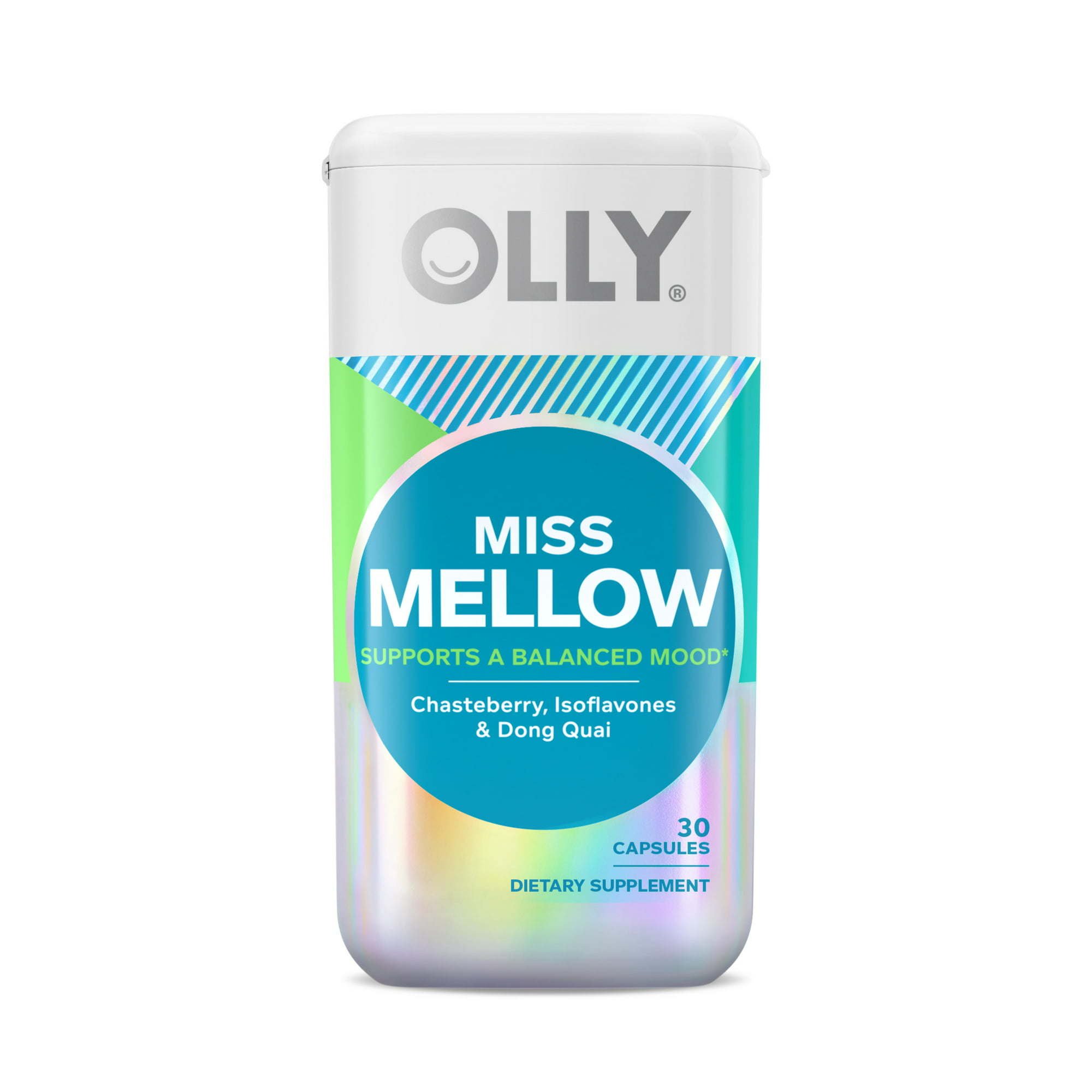 OLLY Miss Mellow Capsules, PMS Support, Supplement for Women, 30 Day Supply - 30 Count OLLY Miss Mellow Capsules, PMS Support, Supplement for Women, 30 Day Supply - 30 Count