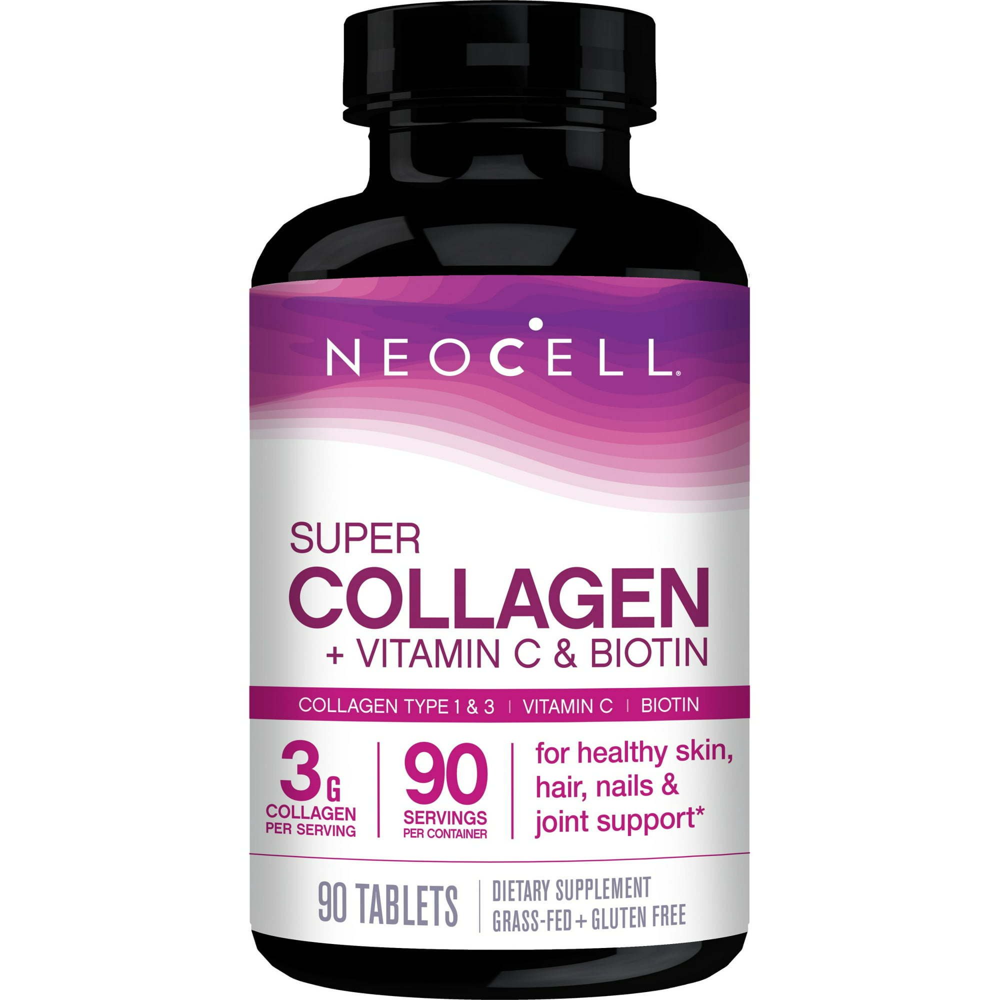 NeoCell Super Collagen + Vitamin C & Biotin, Supplement, for Hair, Skin, and Nails, 90 Tablets NeoCell Super Collagen + Vitamin C & Biotin, Supplement, for Hair, Skin, and Nails, 90 Tablets