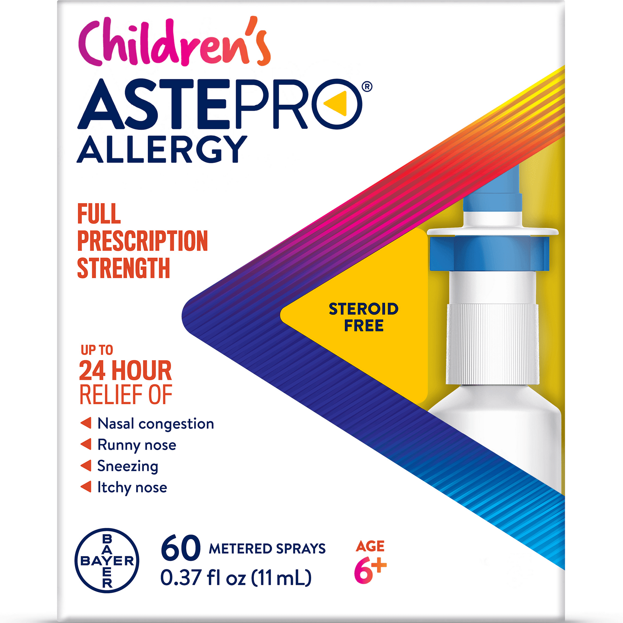 Children's Astepro Allergy Steroid Free Antihistamine; 60 Metered Nasal Spray Children's Astepro Allergy Steroid Free Antihistamine; 60 Metered Nasal Spray