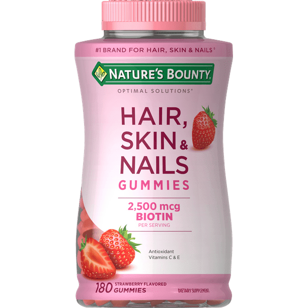 Nature's Bounty Hair; Skin and Nails Vitamins with Biotin Gummies; 180 Count Nature's Bounty Hair; Skin and Nails Vitamins with Biotin Gummies; 180 Count