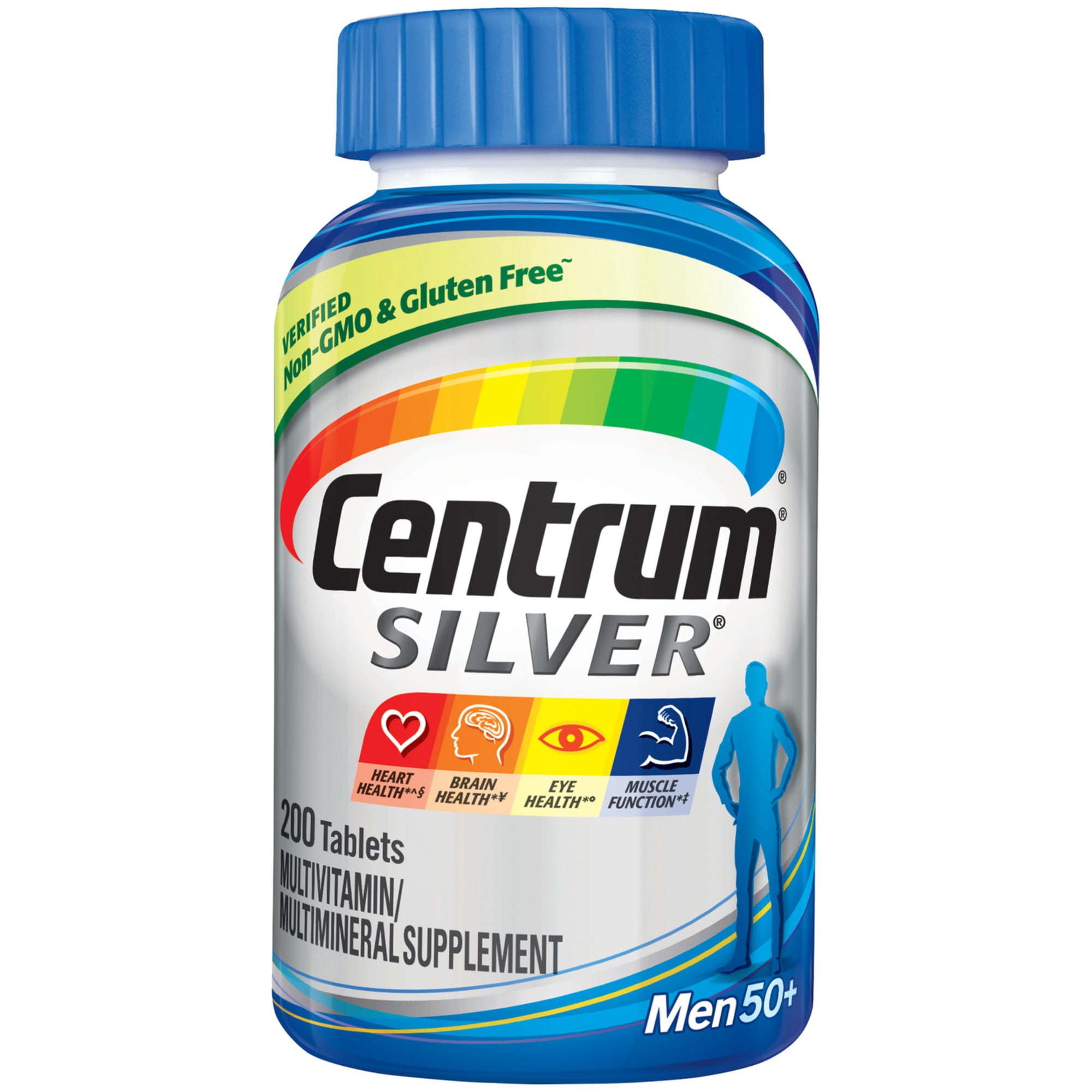 Centrum Silver Multivitamin for Men 50 Plus and Mineral Supplement Tablets; 200 Count Centrum Silver Multivitamin for Men 50 Plus and Mineral Supplement Tablets; 200 Count