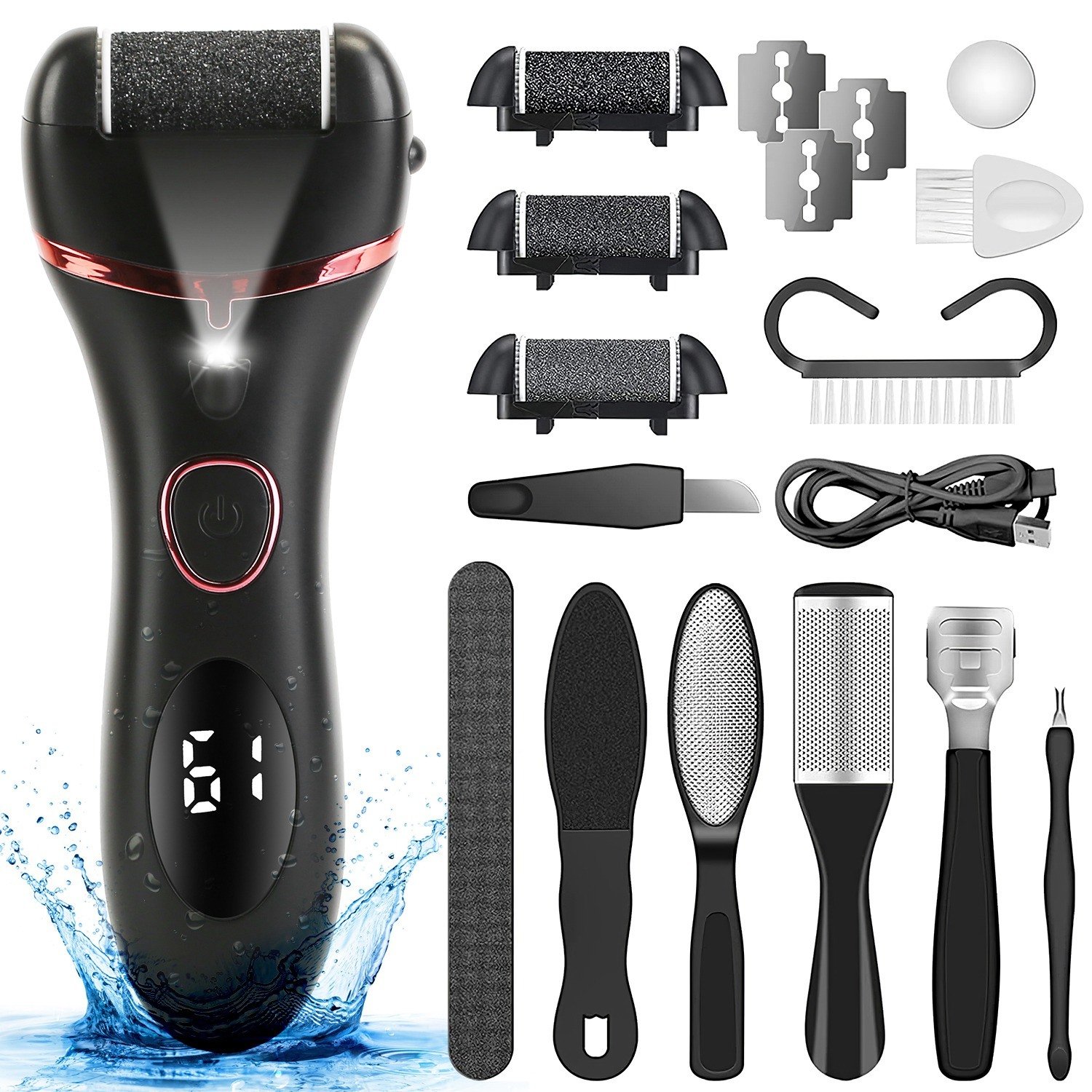 Electric Foot Callus Remover Foot Grinder Rechargeable Foot File Dead Skin Pedicure Machine Electric Foot Callus Remover Foot Grinder Rechargeable Foot File Dead Skin Pedicure Machine
